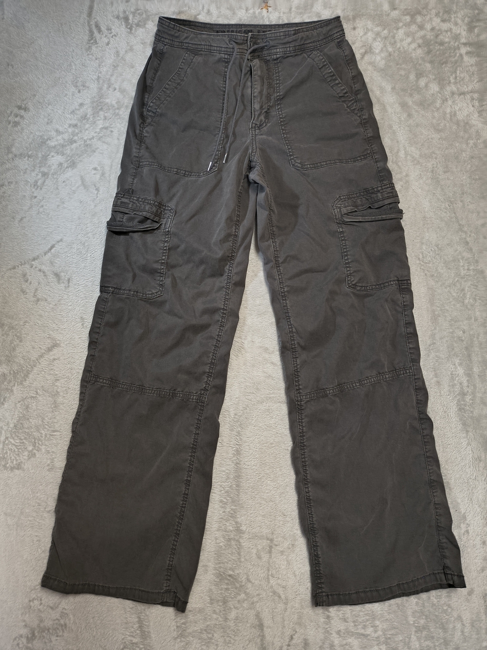 American Eagle Outfitters Womens Cargo Pants in Dark Gray
